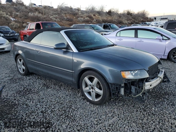 2004 Audi A4 3.0L with VIN WAUDT48H04K015549, listed as a Copart auction lot 85260524 with 203,946 mi miles and Salvage Title. Bid and sale history available at carsss.com. Image 4.