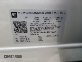 2022 Chevrolet Blazer LT z VIN 3GNKBCR48NS121442, wystawiony jako Copart lot #55264195 z przebiegiem 21 927 mil mil oraz Szkoda całkowita • Salvage title. Historia ofert i sprzedaży dostępna na DreamBid. Obrazek 14.