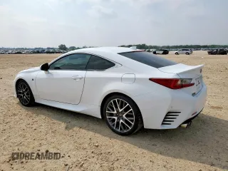 2015 Lexus RC 350 F Sport with VIN JTHHE5BC8F5002355, listed as a Copart auction lot 56369295 with 72,620 mi miles and Salvage title. Bid and sale history available at DreamBid. Image 2.