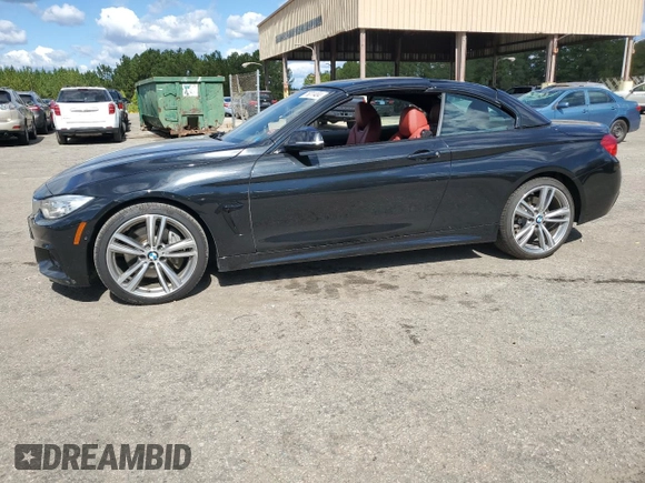 2014 BMW 4 Series 435i with VIN WBA3T3C59EP736749, listed as a Copart auction lot 76011404 with 48,815 mi miles and Salvage title. Bid and sale history available at DreamBid. Image 1.