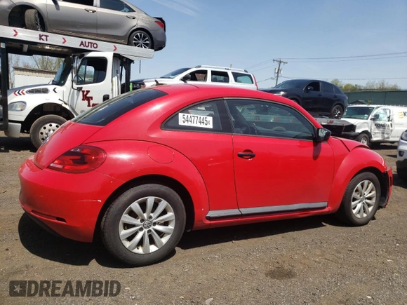2015 Volkswagen Beetle Fleet Edition z VIN 3VWF17AT6FM629001, wystawiony jako Copart lot #54477445 z przebiegiem 87 374 mil mil oraz Szkoda całkowita • Salvage title. Historia ofert i sprzedaży dostępna na DreamBid. Obrazek 3.