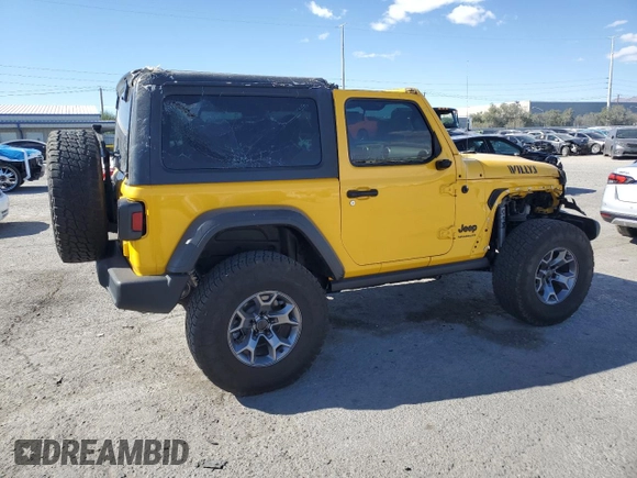 2021 Jeep Wrangler Sport with VIN 1C4GJXAG1MW631732, listed as a Copart auction lot 76422494 with 14,062 mi miles and Salvage Title. Bid and sale history available at DreamBid. Image 3.