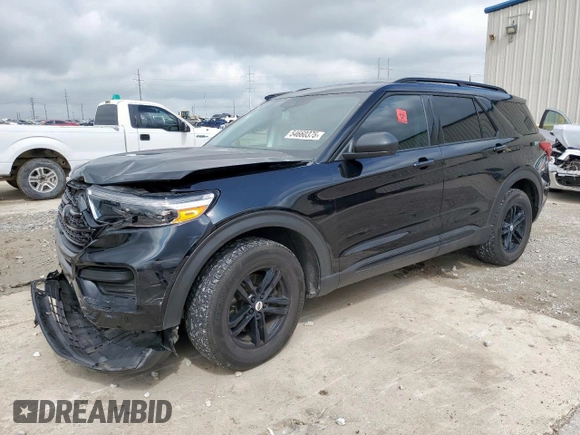 2023 Ford Explorer XLT z VIN 1FMSK7DH0PGA47585, wystawiony jako Copart lot #54660375 z przebiegiem 40 827 mil mil oraz Szkoda całkowita • Salvage title. Historia ofert i sprzedaży dostępna na DreamBid. Obrazek 1.