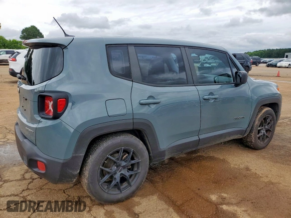 2017 Jeep Renegade Sport with VIN ZACCJAAB3HPG17236, listed as a Copart auction lot 60758135 with 123,000 mi miles and Salvage title. Bid and sale history available at DreamBid. Image 3.