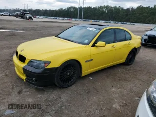 2008 BMW 7 Series 750i with VIN WBAHL83598DT89674, listed as a Copart auction lot 80121224 with 176,601 mi miles and Salvage Title. Bid and sale history available at carsss.com. Image 1.