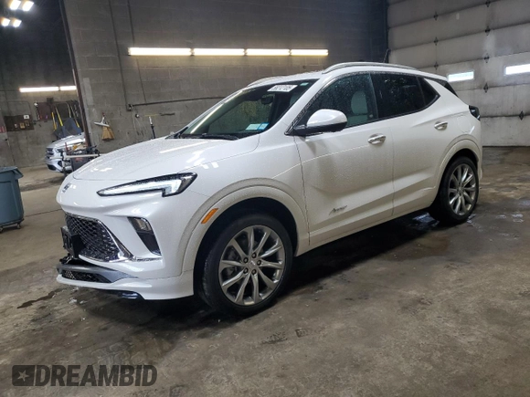 2024 Buick Encore GX Avenir with VIN KL4AMGSL5RB005019, listed as a Copart auction lot 58212105 with 9,430 mi miles and Salvage title. Bid and sale history available at DreamBid. Image 1.