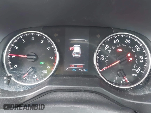 2019 Toyota RAV4 XLE Premium with VIN 2T3A1RFV7KW076483, listed as a IAAI auction lot 41945570 with 9,334 mi miles. Bid and sale history available at carsss.com. Image 7.