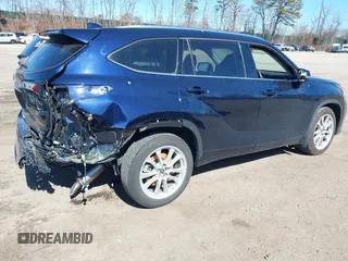 2023 Toyota Highlander L with VIN 5TDKDRBH6PS035508, listed as a IAAI auction lot 41681365 with 17,879 mi miles and . Bid and sale history available at DreamBid. Image 4.