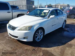 2006 Lexus IS 350 Auto with VIN JTHBE262965004606, listed as a IAAI auction lot 41711854 with 206,977 mi miles. Bid and sale history available at carsss.com. Image 2.