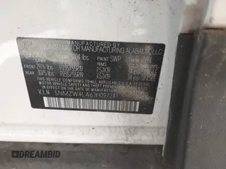 2018 Hyundai Santa Fe Ultimate с VIN 5NMZW4LA6JH097241, выставлен на аукционе IAAI как лот 41139592 с пробегом Не указан миль и . История ставок и продаж доступна на DreamBid. Изображение 9.