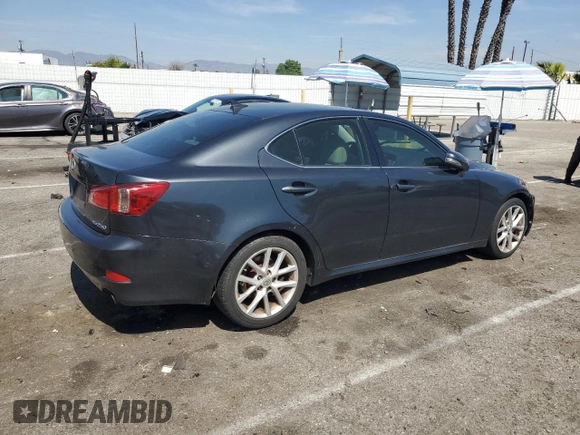 2011 Lexus IS 250 with VIN JTHBF5C20B5153497, listed as a Copart auction lot 49836015 with Not Provided miles and Salvage Title. Bid and sale history available at DreamBid. Image 3.
