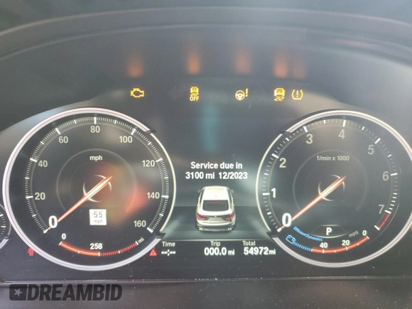 2017 BMW X6 sDrive35i with VIN 5UXKU0C36H0G68918, listed as a Copart auction lot 47651583 with 54,972 mi miles. Bid and sale history available at carsss.com. Image 9.