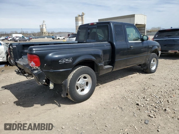 2000 Ford Ranger XL with VIN 1FTZR15V9YPA61700, listed as a Copart auction lot 49213275 with 189,054 mi miles and Salvage Title. Bid and sale history available at DreamBid. Image 3.