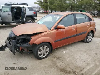 2009 Kia Rio LX with VIN KNADE243196548504, listed as a Copart auction lot 44073375 with 0 mi miles and Salvage Title. Bid and sale history available at carsss.com. Image 1.