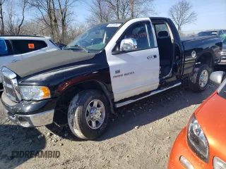 2005 Dodge Ram 2500 SLT with VIN 3D7KS28C35G824158, listed as a Copart auction lot 40818894 with 0 mi miles and Salvage Title. Bid and sale history available at carsss.com. Image 1.
