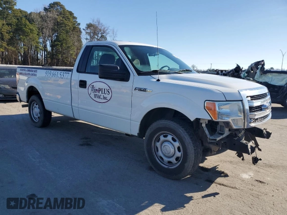 2013 Ford F-150 XL with VIN 1FTNF1CF7DKE24893, listed as a Copart auction lot 44998155 with 175,224 mi miles and Salvage Title. Bid and sale history available at carsss.com. Image 4.