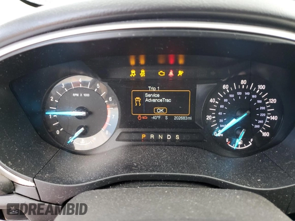 2014 Ford Fusion SE with VIN 3FA6P0HDXER208087, listed as a Copart auction lot 48226795 with 202,683 mi miles and Salvage Title. Bid and sale history available at DreamBid. Image 9.