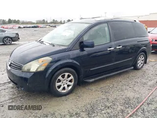 2008 Nissan Quest S with VIN 5N1BV28U68N111465, listed as a IAAI auction lot 41576259 with 204,289 mi miles. Bid and sale history available at carsss.com. Image 2.