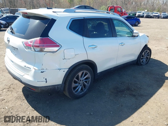 2016 Nissan Rogue SL with VIN 5N1AT2MV0GC755778, listed as a IAAI auction lot 42042335 with 201,371 mi miles and . Bid and sale history available at DreamBid. Image 4.
