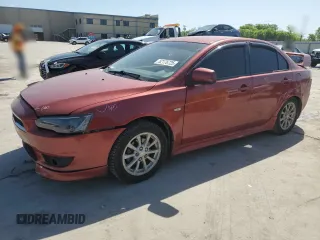 2010 Mitsubishi Lancer ES with VIN JA32U2FUXAU005329, listed as a Copart auction lot 52176725 with 140,355 mi miles and Salvage Title. Bid and sale history available at carsss.com. Image 1.
