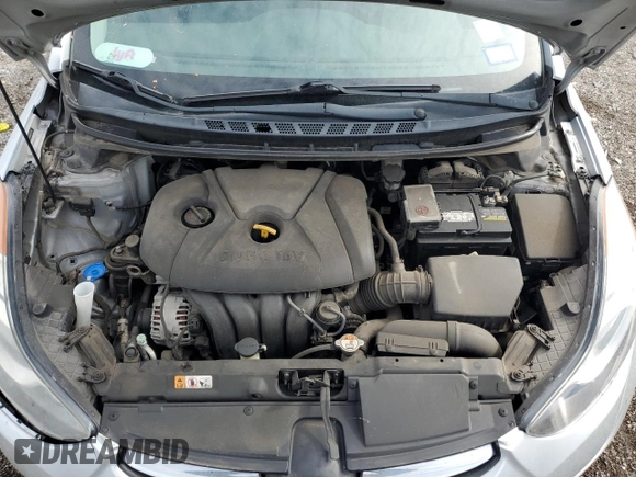 2013 Hyundai Elantra GLS z VIN 5NPDH4AEXDH317420, wystawiony jako Copart lot #54758435 z przebiegiem 88 418 mil mil oraz Szkoda całkowita • Salvage title. Historia ofert i sprzedaży dostępna na DreamBid. Obrazek 11.