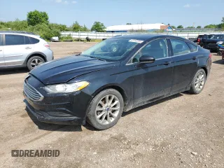 2017 Ford Fusion SE with VIN 3FA6P0HD3HR251058, listed as a Copart auction lot 62150295 with 187,035 mi miles and Salvage title. Bid and sale history available at DreamBid. Image 1.