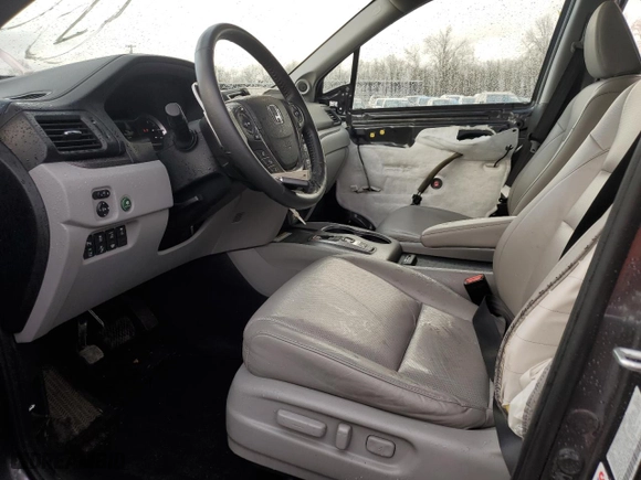 2021 Honda Ridgeline RTL-E with VIN 5FPYK3F74MB015036, listed as a Copart auction lot 43269105 with 64,631 mi miles and Salvage Title. Bid and sale history available at carsss.com. Image 7.