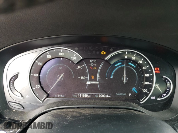 2018 BMW 5 Series 530e xDrive with VIN WBAJB1C54JG624157, listed as a Copart auction lot 51485545 with 111,659 mi miles and Salvage Title. Bid and sale history available at carsss.com. Image 9.