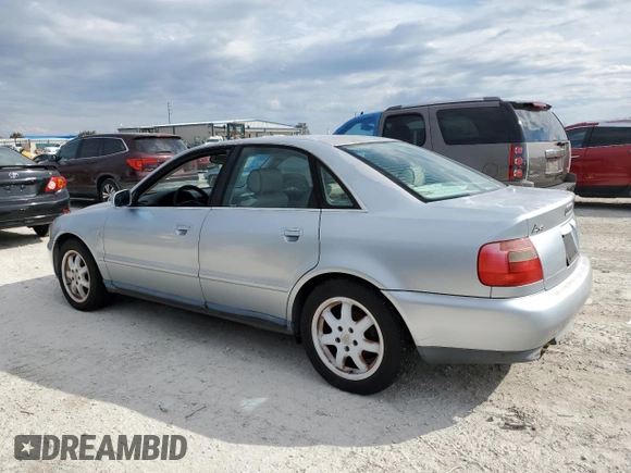 1998 Audi A4 with VIN WAUED28D7WA102408, listed as a Copart auction lot 77905754 with Not provided miles and Non repairable. Bid and sale history available at DreamBid. Image 2.