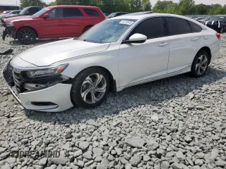 2019 Honda Accord EX z VIN 1HGCV1F41KA039211, wystawiony jako Copart lot #54119345 z przebiegiem Nie podano mil oraz Szkoda całkowita • Salvage title. Historia ofert i sprzedaży dostępna na DreamBid. Obrazek 1.
