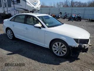 2018 Audi A4 Premium with VIN WAUDNAF41JN016647, listed as a Copart auction lot 48168125 with 70,524 mi miles and Salvage Title. Bid and sale history available at DreamBid. Image 4.