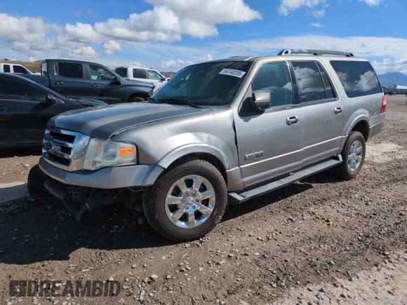 2008 Ford Expedition Max SSV z VIN 1FMFK16538LA82826, wystawiony jako Copart lot #54740235 z przebiegiem 113 790 mil mil oraz Szkoda całkowita • Salvage title. Historia ofert i sprzedaży dostępna na DreamBid. Obrazek 1.