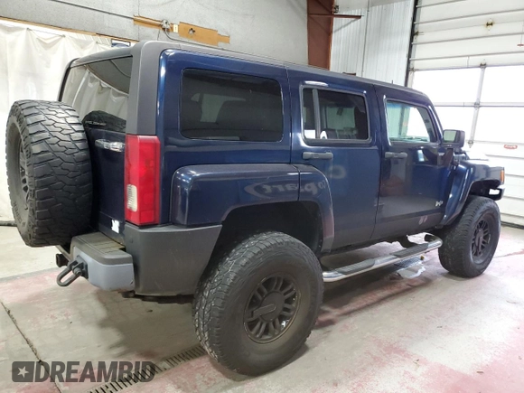 2007 Hummer H3 SUV with VIN 5GTDN13E478117021, listed as a Copart auction lot 75797694 with 157,256 mi miles and Salvage Title. Bid and sale history available at carsss.com. Image 3.