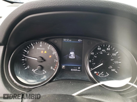 2019 Nissan Rogue SL with VIN 5N1AT2MTXKC754936, listed as a Copart auction lot 42727475 with 83,469 mi miles and Salvage Title. Bid and sale history available at DreamBid. Image 9.