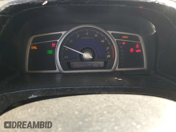 2010 Honda Civic LX with VIN 2HGFA1F59AH573302, listed as a Copart auction lot 53129805 with 290,954 mi miles and Clean Title. Bid and sale history available at DreamBid. Image 9.