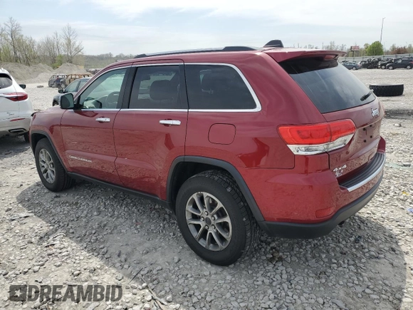 2014 Jeep Grand Cherokee Limited with VIN 1C4RJFBG1EC480962, listed as a Copart auction lot 53069195 with 198,937 mi miles and Salvage Title. Bid and sale history available at DreamBid. Image 2.