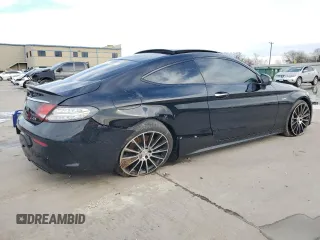 2018 Mercedes-Benz C 43 AMG with VIN WDDWJ6EB0JF668017, listed as a Copart auction lot 43320755 with 99,017 mi miles and Salvage Title. Bid and sale history available at DreamBid. Image 3.