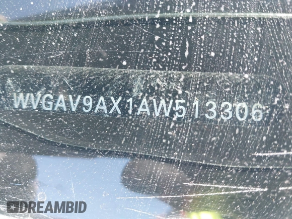 2010 Volkswagen Tiguan with VIN WVGAV9AX1AW513306, listed as a IAAI auction lot 41626072 with 162,086 mi miles and . Bid and sale history available at DreamBid. Image 9.