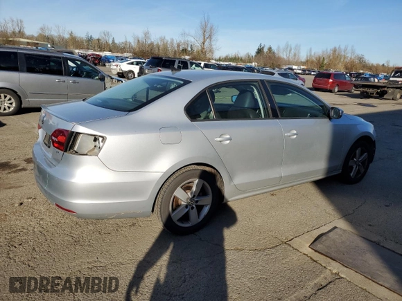 2012 Volkswagen Jetta Sedan TDI with VIN 3VW3L7AJ4CM382276, listed as a Copart auction lot 89101635 with 128,190 mi miles and Salvage Title. Bid and sale history available at carsss.com. Image 3.