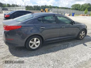 2015 Kia Optima LX with VIN 5XXGM4A7XFG510305, listed as a Copart auction lot 56780395 with 122,191 mi miles and Clean Title. Bid and sale history available at DreamBid. Image 3.
