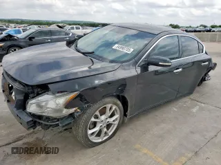 2012 Nissan Maxima SV with VIN 1N4AA5AP3CC829406, listed as a Copart auction lot 54990705 with 90,281 mi miles and Salvage title. Bid and sale history available at DreamBid. Image 1.