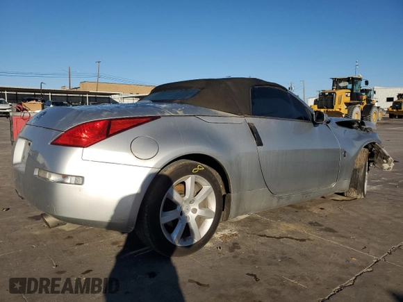 2005 Nissan 350Z Touring with VIN JN1AZ36A55M753747, listed as a Copart auction lot 79503024 with Not provided miles and Salvage title. Bid and sale history available at DreamBid. Image 3.
