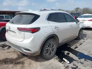2023 Buick Envision Essence with VIN LRBFZPR41PD205116, listed as a IAAI auction lot 41744379 with 5,348 mi miles. Bid and sale history available at carsss.com. Image 4.