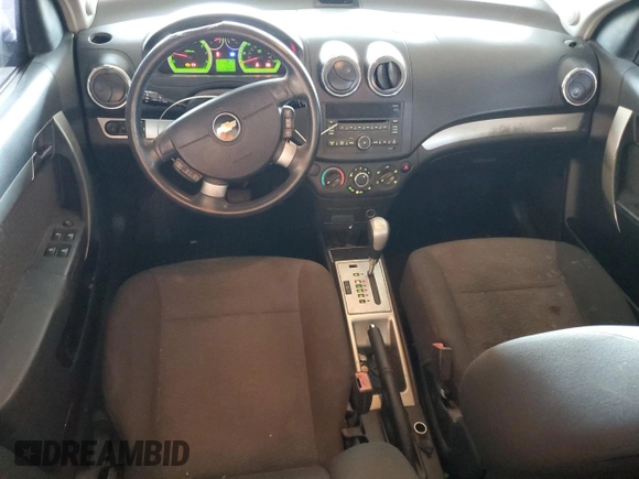 2009 Chevrolet Aveo 2LT with VIN KL1TG56E29B607616, listed as a Copart auction lot 62552825 with 118,947 mi miles and Salvage title. Bid and sale history available at DreamBid. Image 8.