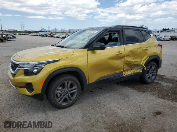 2021 Kia Seltos S with VIN KNDEU2AAXM7210552, listed as a Copart auction lot 62323745 with 12,189 mi miles and Salvage title. Bid and sale history available at DreamBid. Image 1.