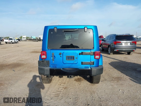 2014 Jeep Wrangler Unlimited Sahara with VIN 1C4HJWEG1EL188445, listed as a IAAI auction lot 42742737 with 79,948 mi miles and . Bid and sale history available at DreamBid. Image 16.