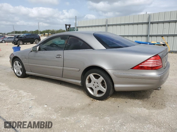 2003 Mercedes-Benz CL 500 z VIN WDBPJ75J73A033578, wystawiony jako Copart lot #48196415 z przebiegiem Nie podano mil oraz Szkoda całkowita • Salvage title. Historia ofert i sprzedaży dostępna na DreamBid. Obrazek 2.
