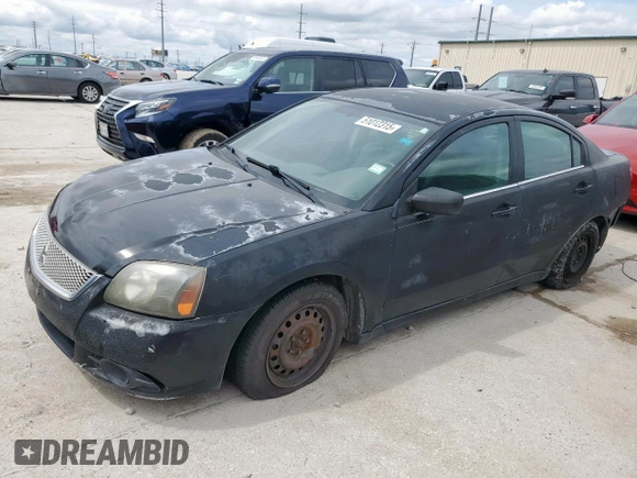 2011 Mitsubishi Galant ES with VIN 4A32B3FF0BE017044, listed as a Copart auction lot 51012315 with 181,615 mi miles and Salvage Title. Bid and sale history available at carsss.com. Image 1.