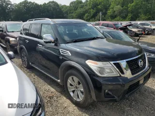 2017 Nissan Armada SV with VIN JN8AY2NDXH9004024, listed as a Copart auction lot 55520594 with 148,722 mi miles and Clean Title. Bid and sale history available at carsss.com. Image 4.