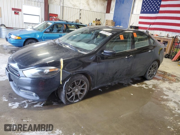 2013 Dodge Dart SXT with VIN 1C3CDFBA1DD295025, listed as a Copart auction lot 58530174 with 211,872 mi miles and Salvage Title. Bid and sale history available at carsss.com. Image 1.